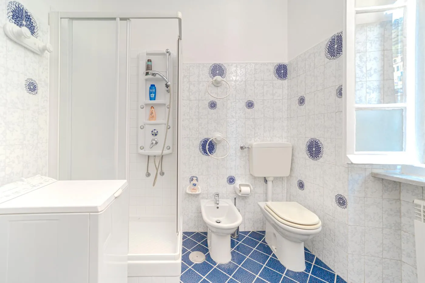 First bathroom with shower